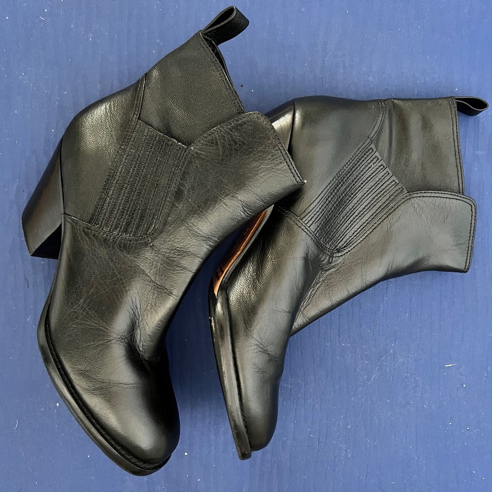 Rachel Comey Cowboy Heel Leather Boots, 8.5
